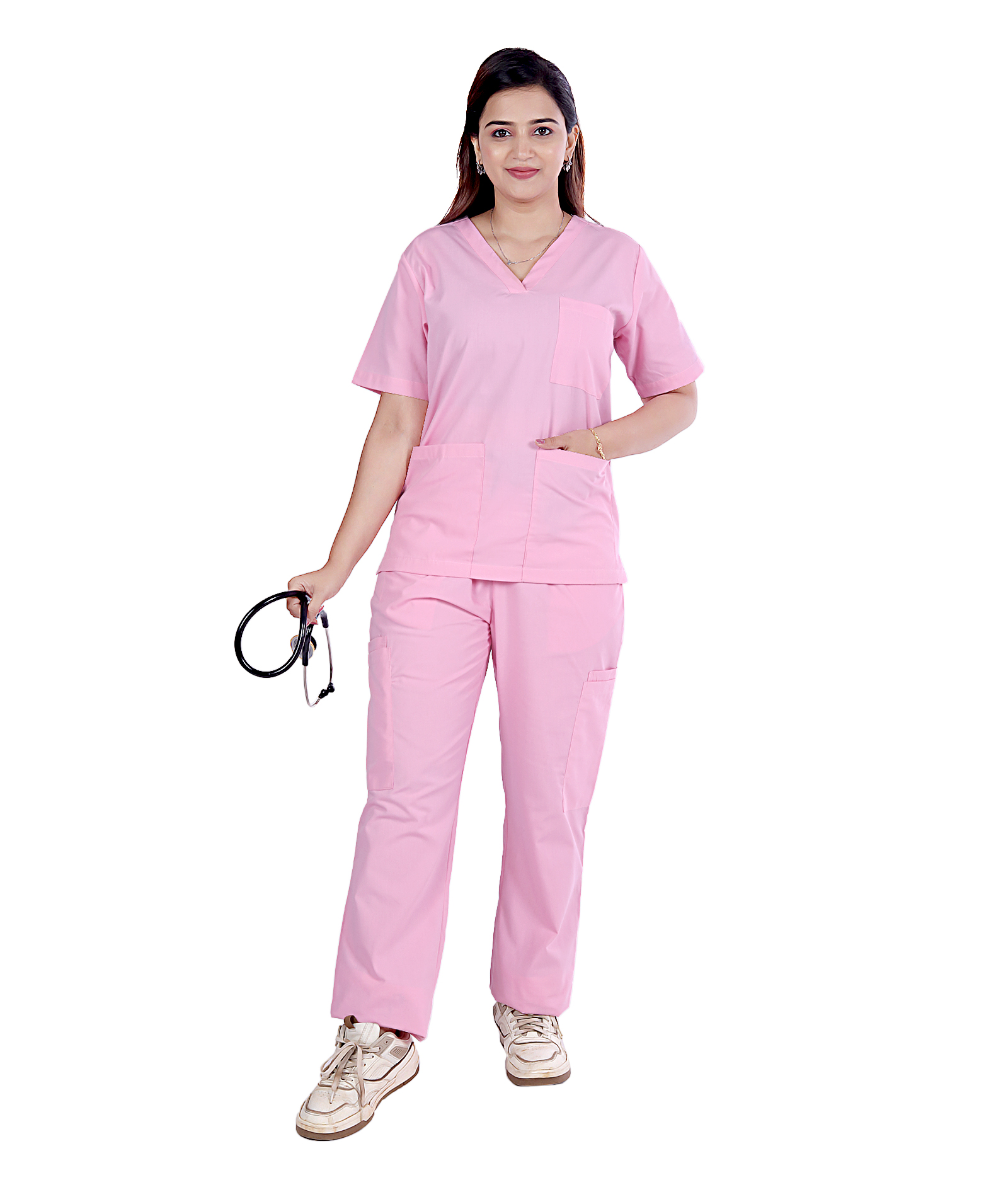 D’Healing Hues Unisex Medical Scrubs (Soft Pink)
