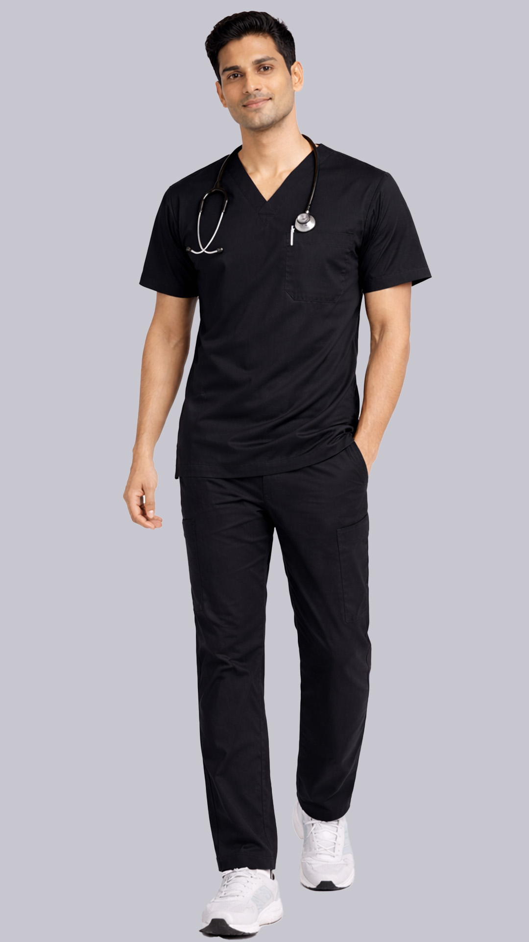 Men's Kinetiq 4-Way Scrubs - Black