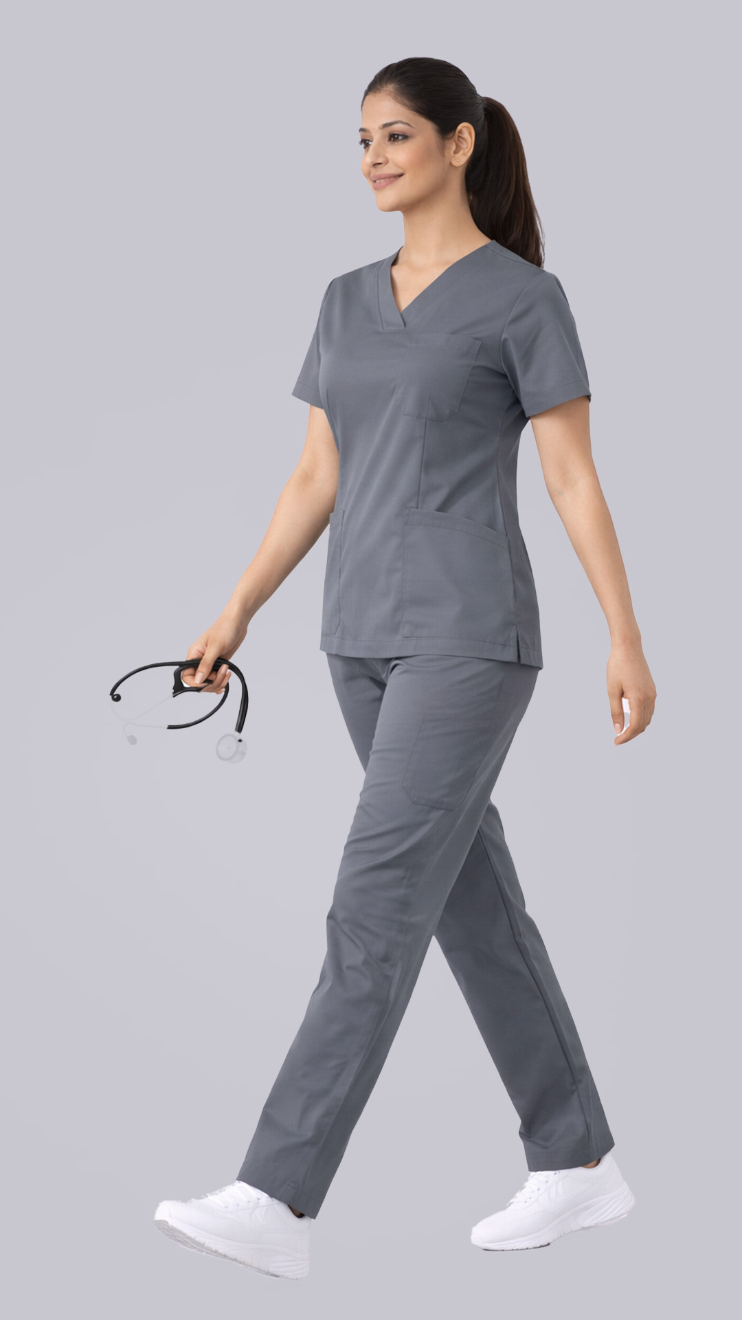 Women's Kinetiq 4-Way Scrubs - Grey